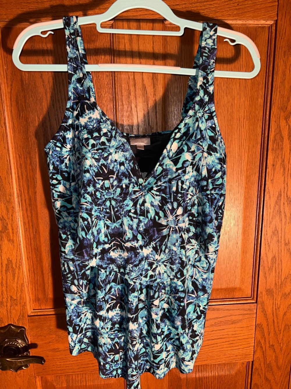 Avenue Blue Floral One-Piece Swimsuit top only